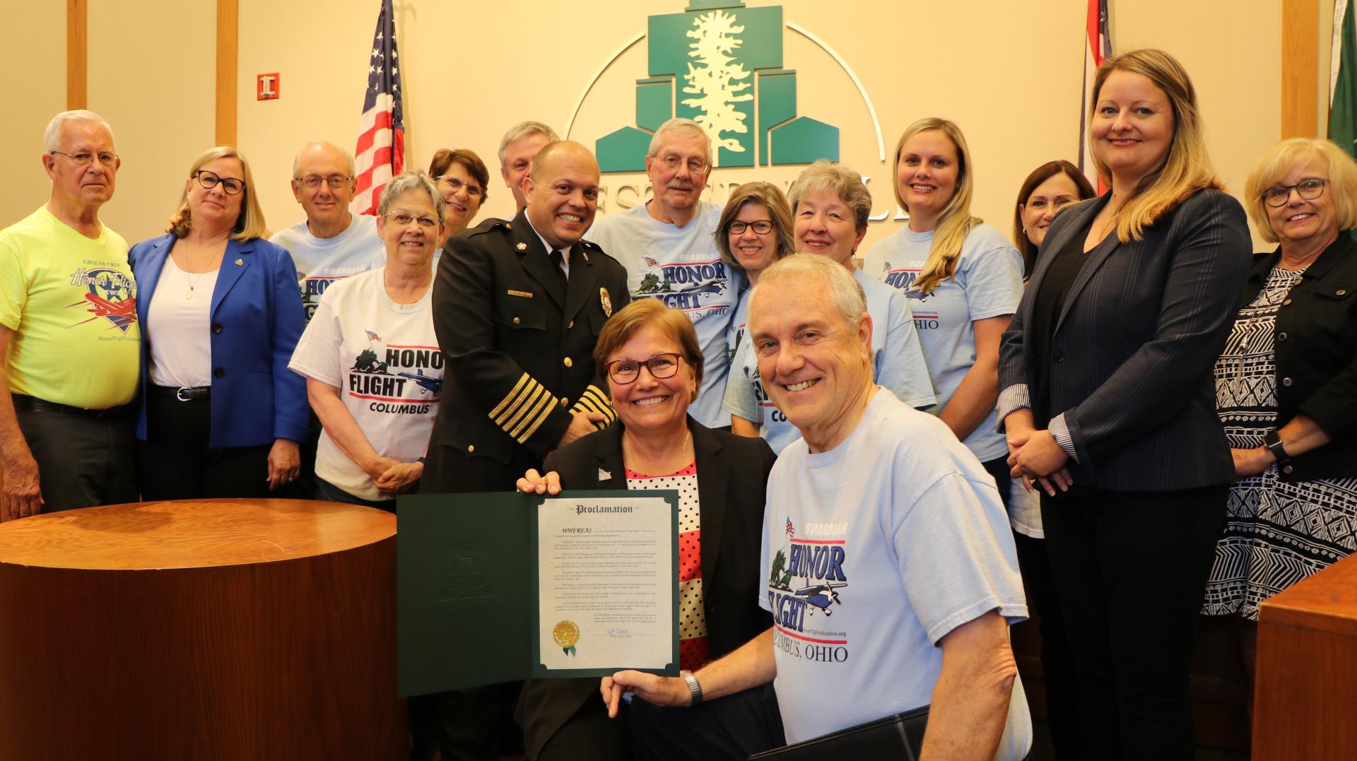 Rock Lantz and the Westerville Honor Flight Committee