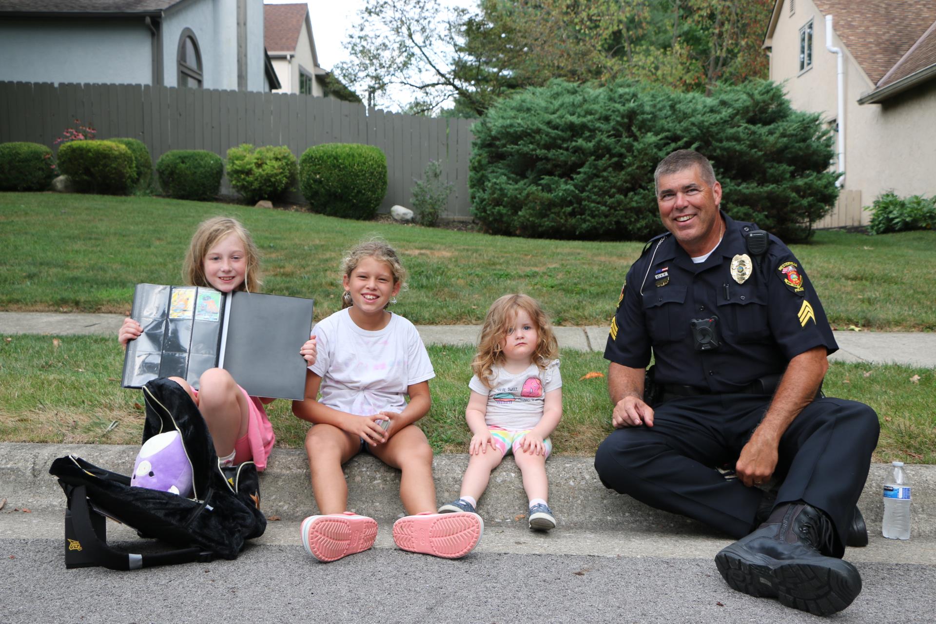 Officer with Kids