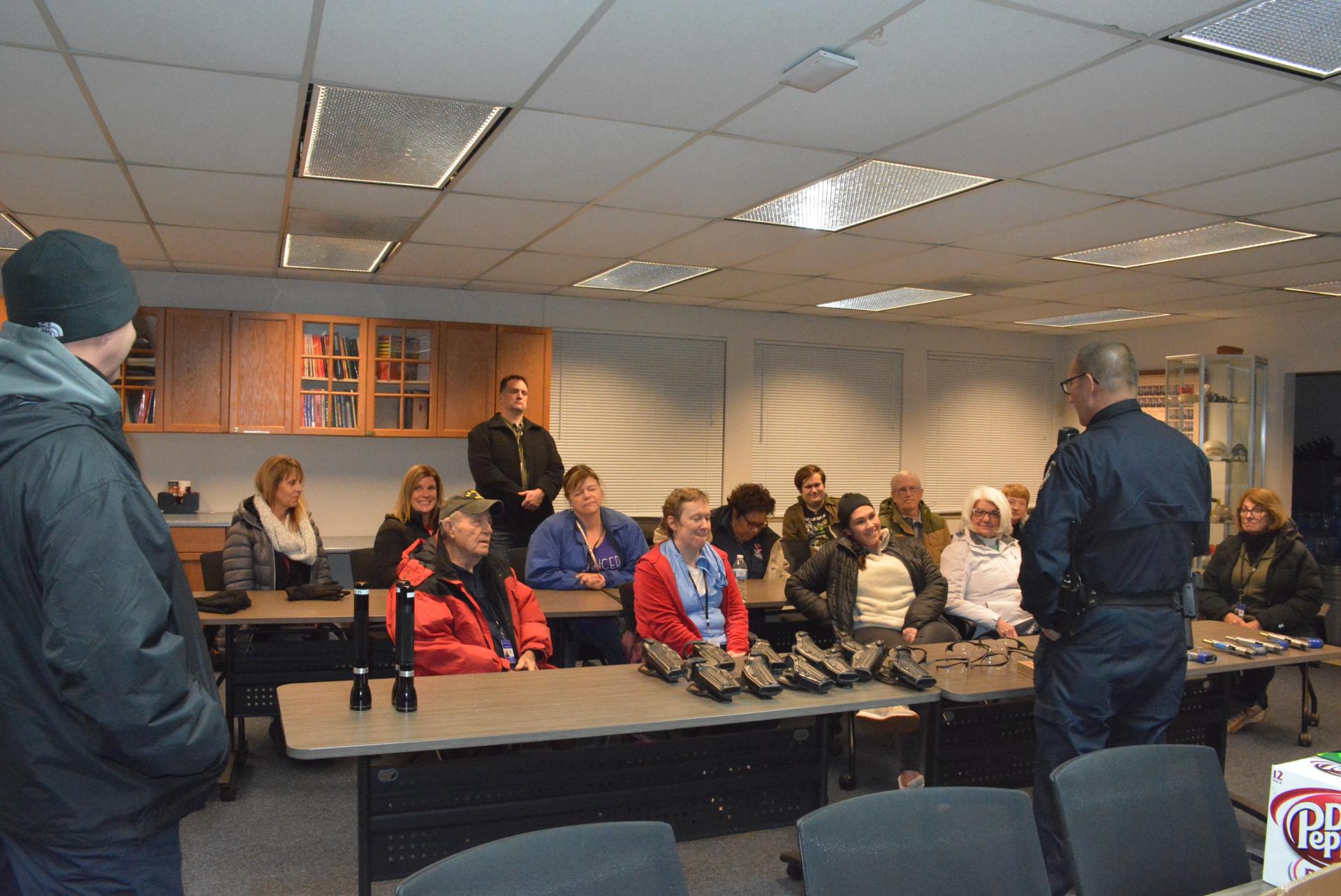 Officer Talking to Class