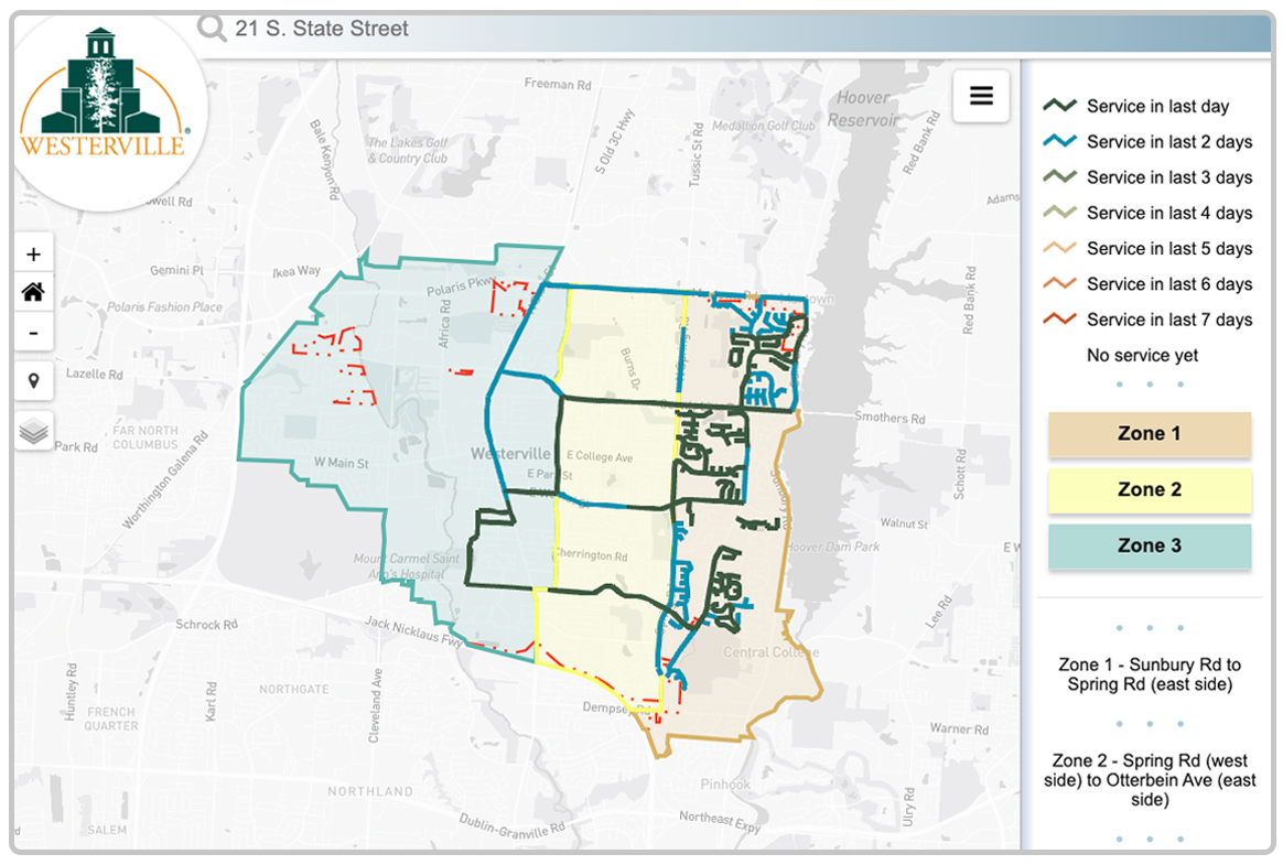 leaf collection tracking web app preview