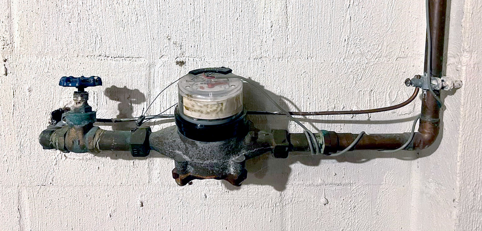 example image of water meter in residence